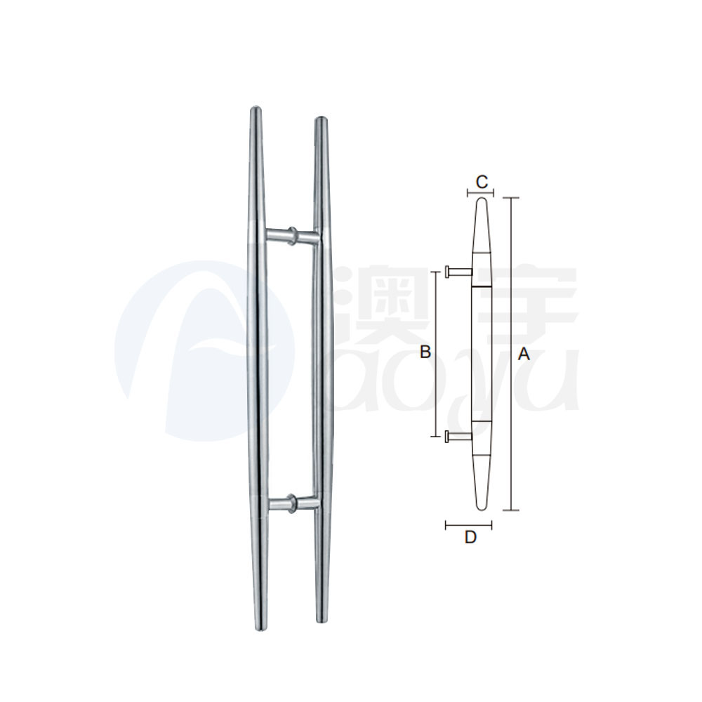 glass door handles replacement