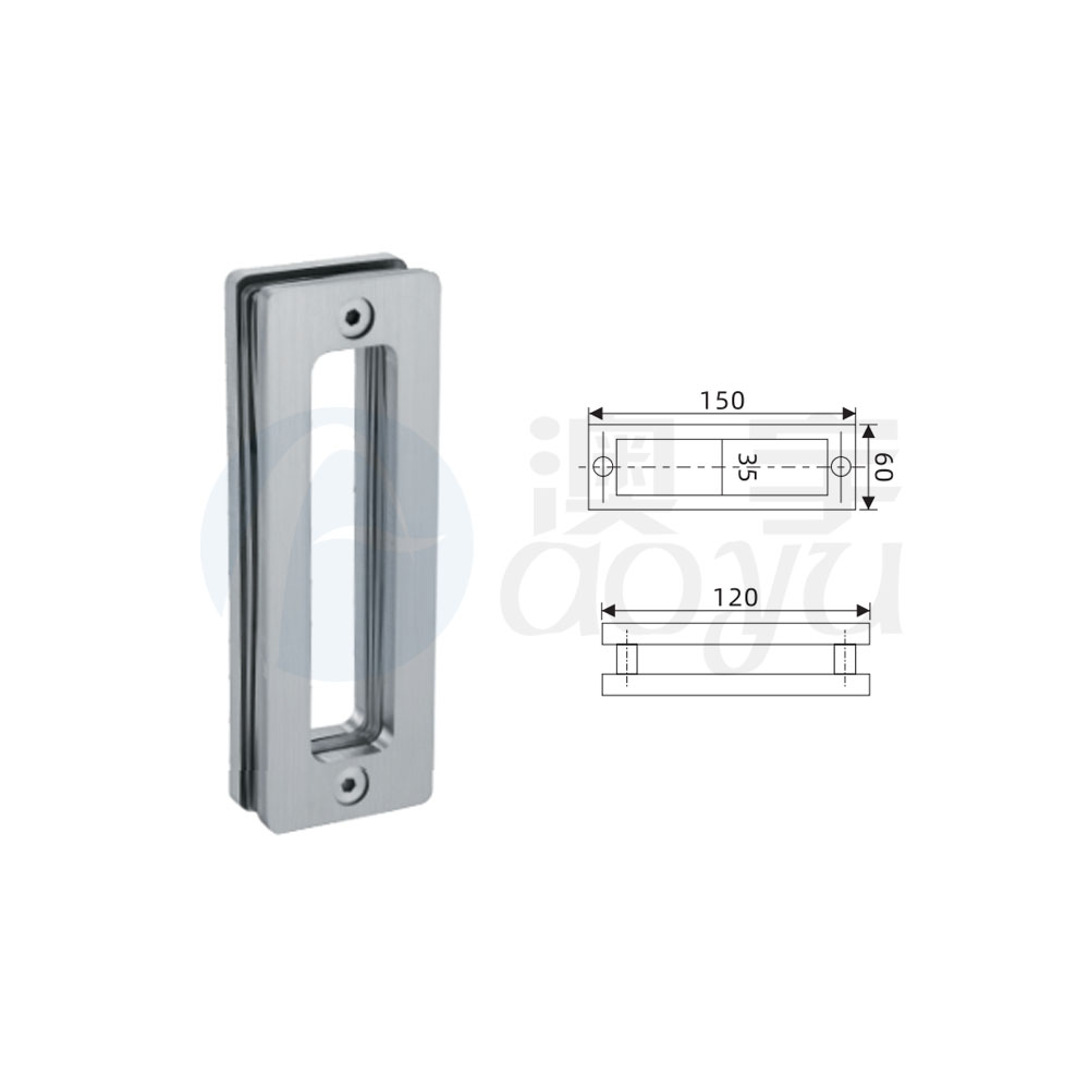 Shower door handle