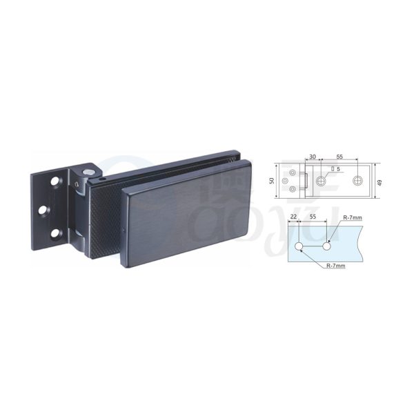 frameless shower door hardware