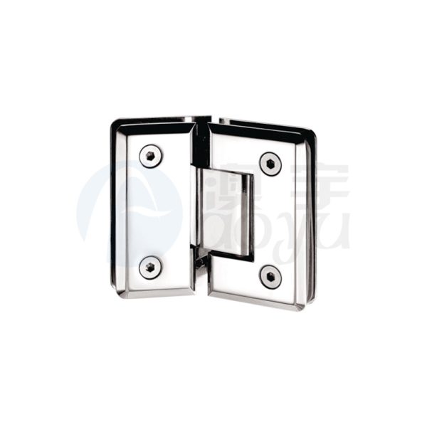 hinged glass door