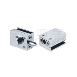 Glass door lock bottom