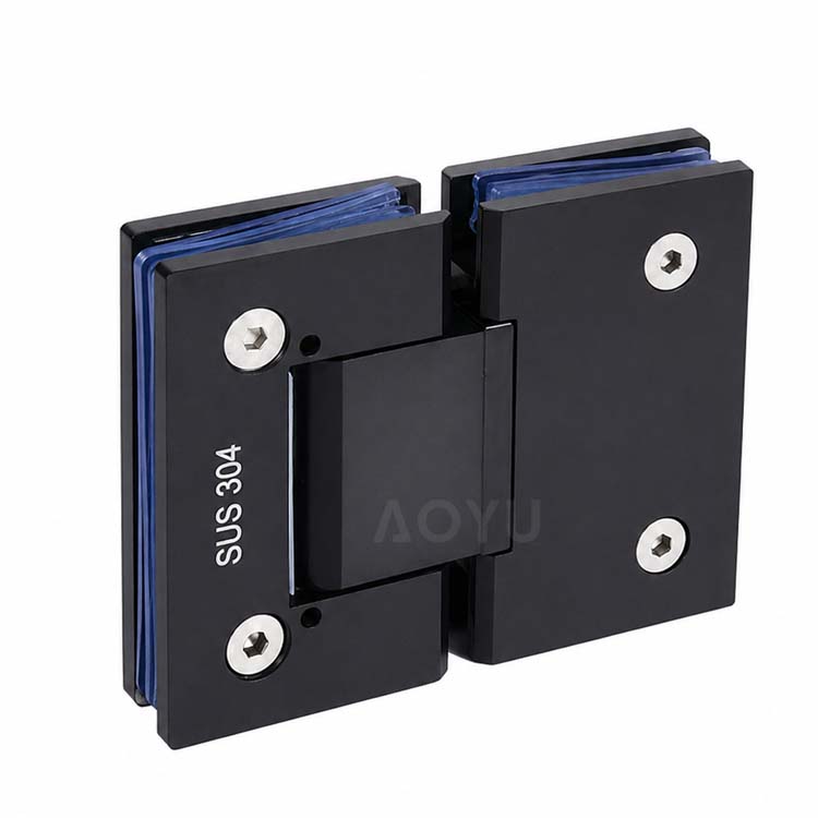 180 Degree Glass to Glass Shower Door Hinge Self Closing Frameless Heavy Duty SUS304 Glass Hinge