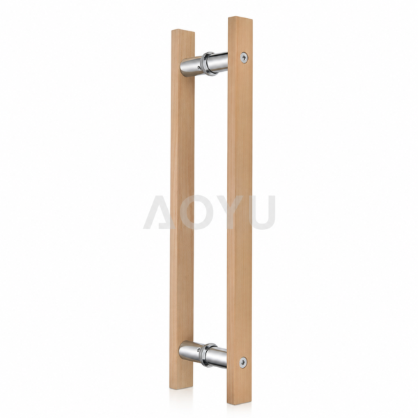 Sauna Glass Door Wooden Handle | H Shape Pull Handle Supplier OEM China