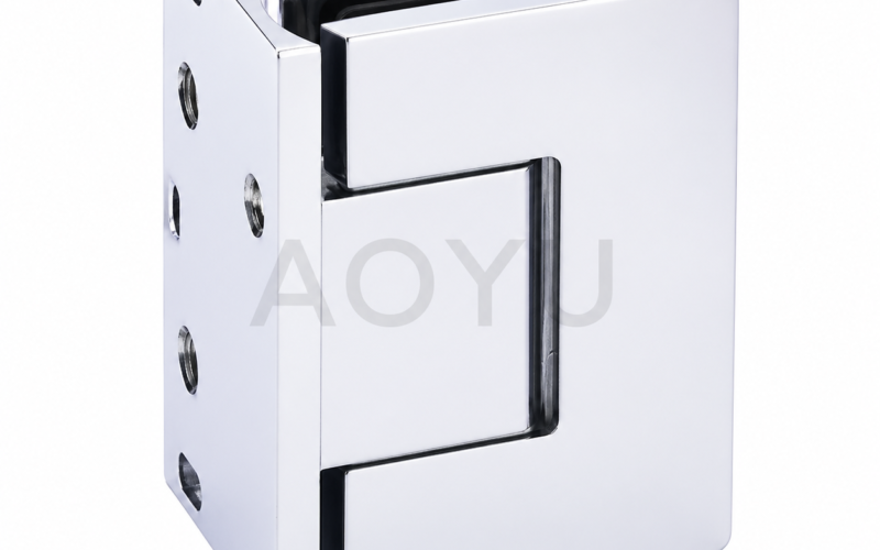Heavy Duty Frameless Shower Door Hinge Glass to Glass Brass Material