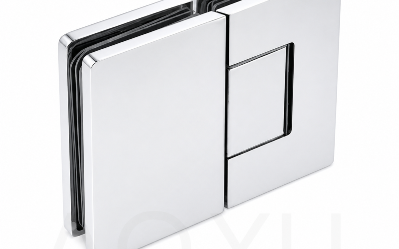 180 Degree Glass to Glass Hinge Shower Glass Door Hinge Heavy Duty Brass Material