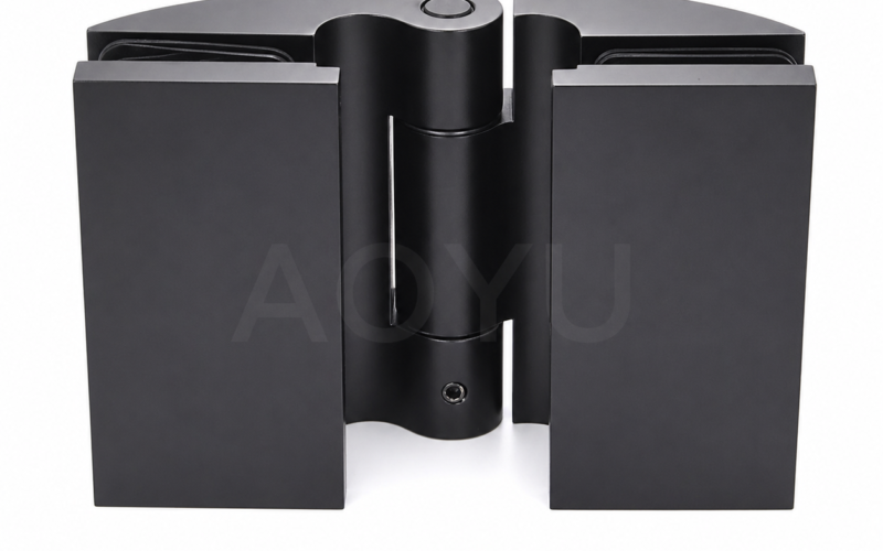 Free Swing Glass to Glass Shower Door Hinge 180 Degree Frameless Concealed Cover Plate Luxury Glass Hinge