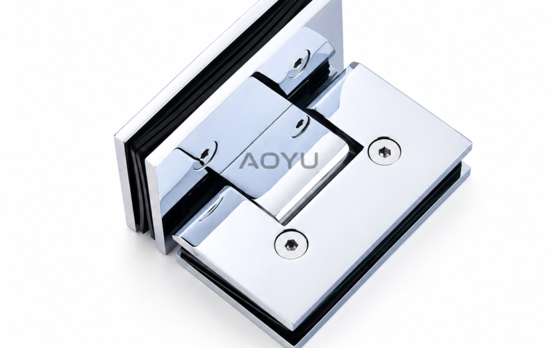 Frameless Shower Door Hinge Glass to Glass Hinge SUS304 Corrosion Resistant