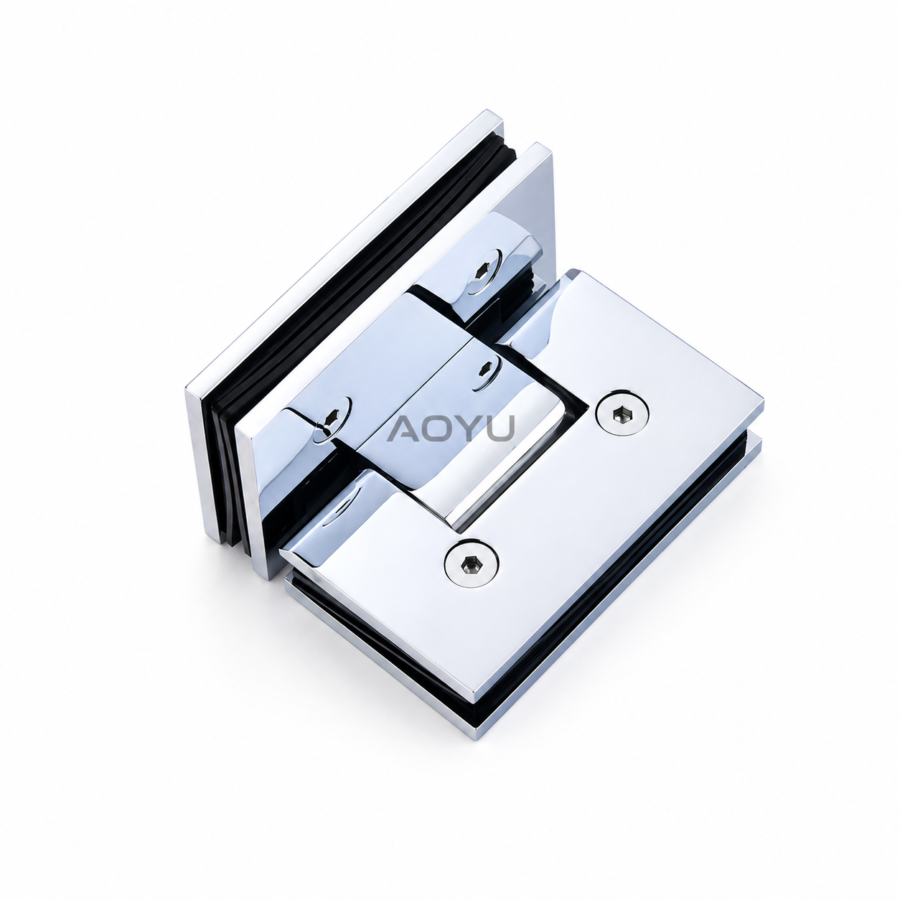 Frameless Shower Door Hinge Glass to Glass Hinge SUS304 Corrosion Resistant