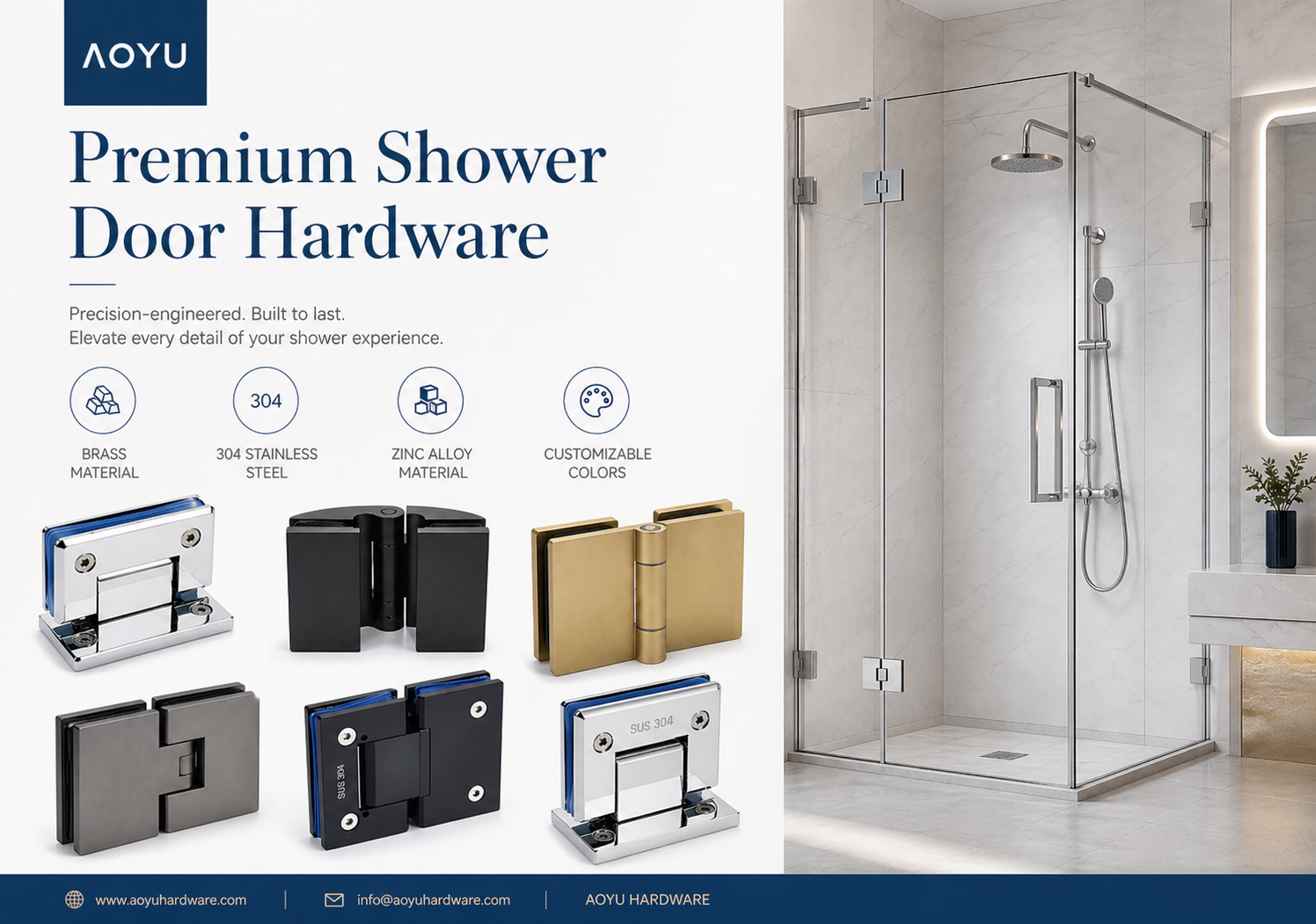 Frameless Shower Hinge Installation Guide