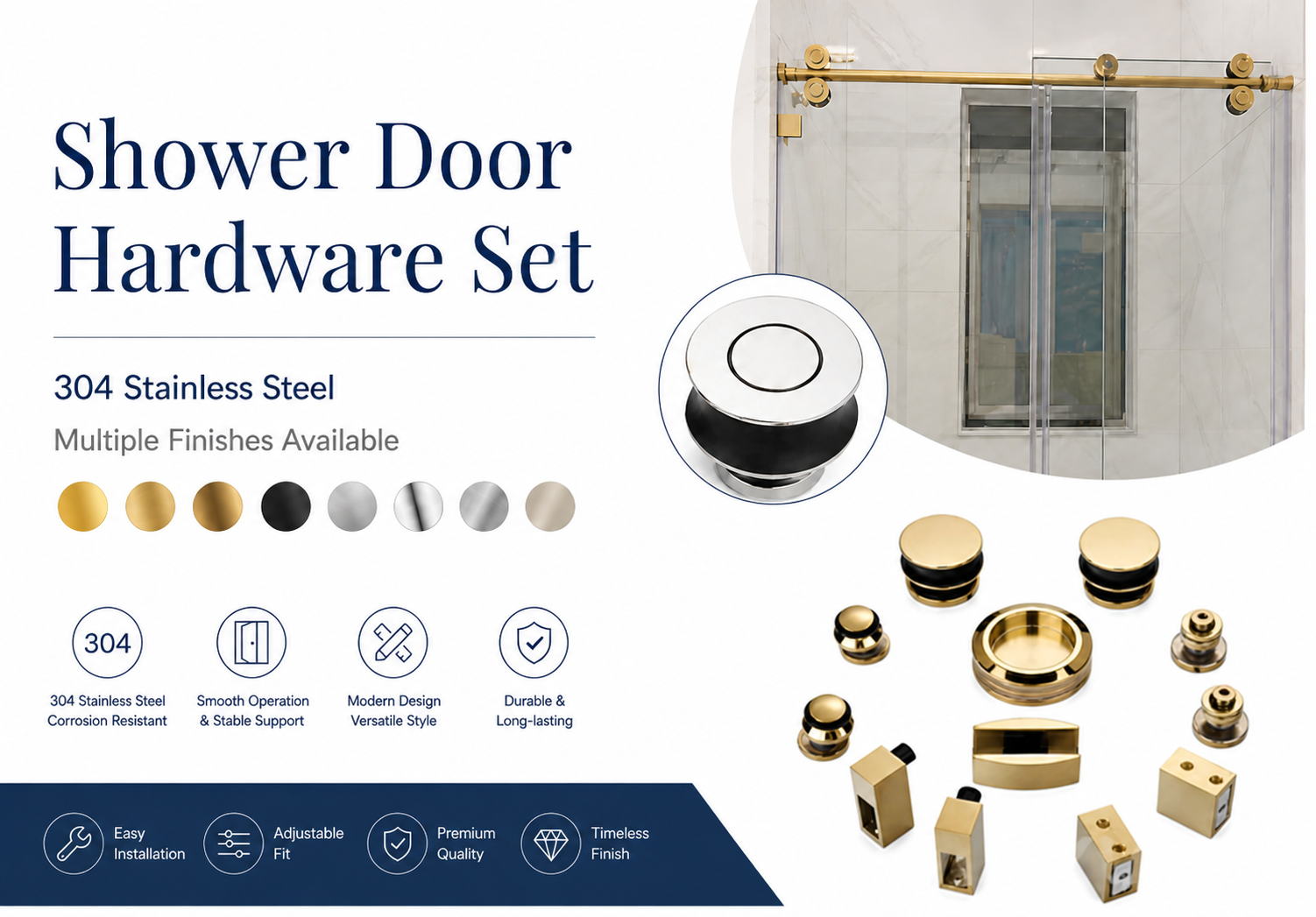 How to Choose a Shower Door Hardware Kit Manufacturer
