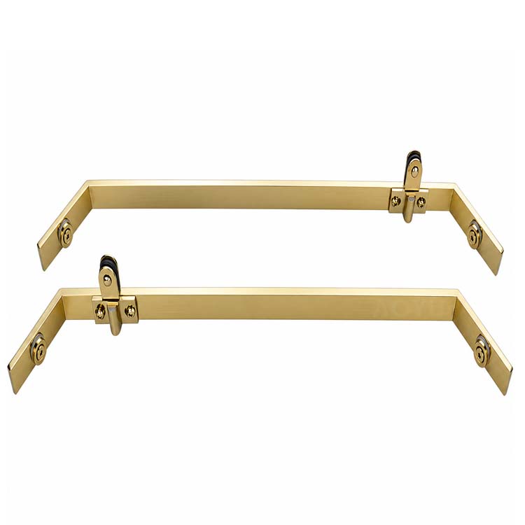 Top and Bottom Pivot Support Bar for Shower Glass Door Stainless Steel Pivot System