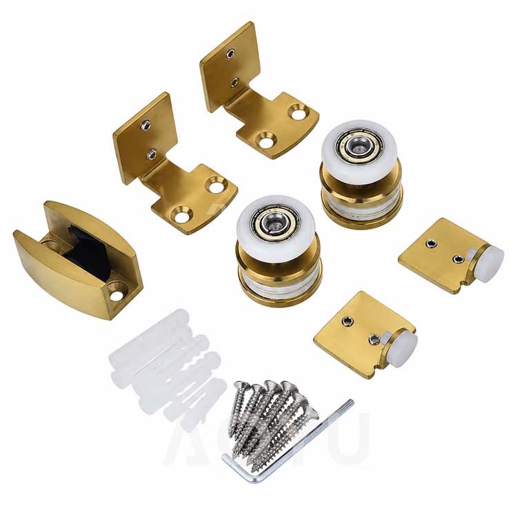 Shower Door Hardware Set Frameless Stainless Steel Shower Glass Door Accessories System