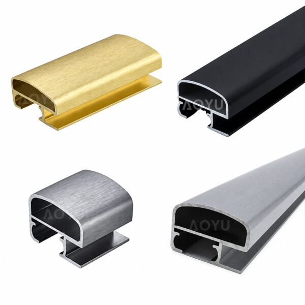 Aluminum Shower Door Sliding Track for Frameless Shower Glass Door System