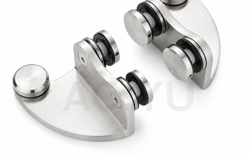 Heavy Duty Bottom Patch Fitting Stainless Steel for Commercial Glass Door System