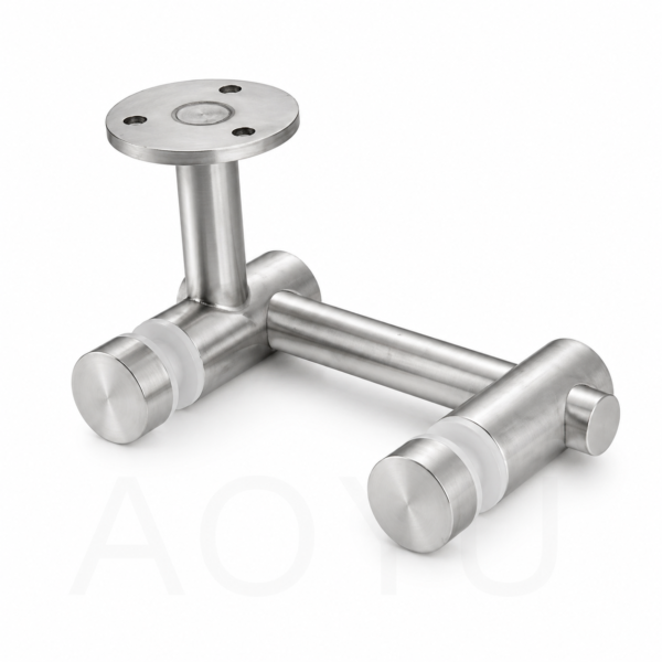 Stainless Steel Top Patch Fitting for Frameless Glass Door Hardware System