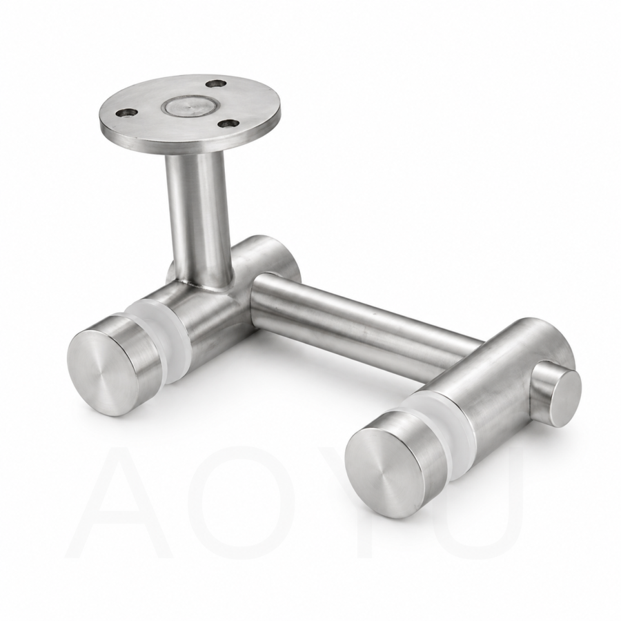 Stainless Steel Top Patch Fitting for Frameless Glass Door Hardware System