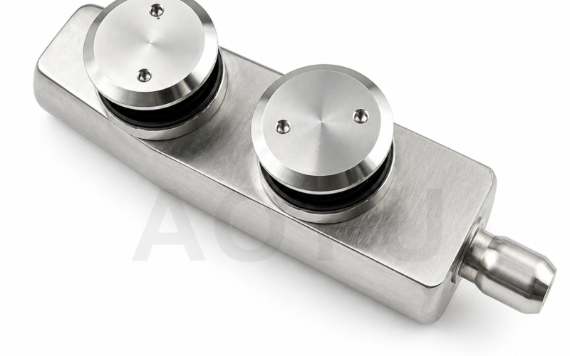 Frameless Glass Door Patch Fitting Top and Bottom Patch Hardware Stainless Steel