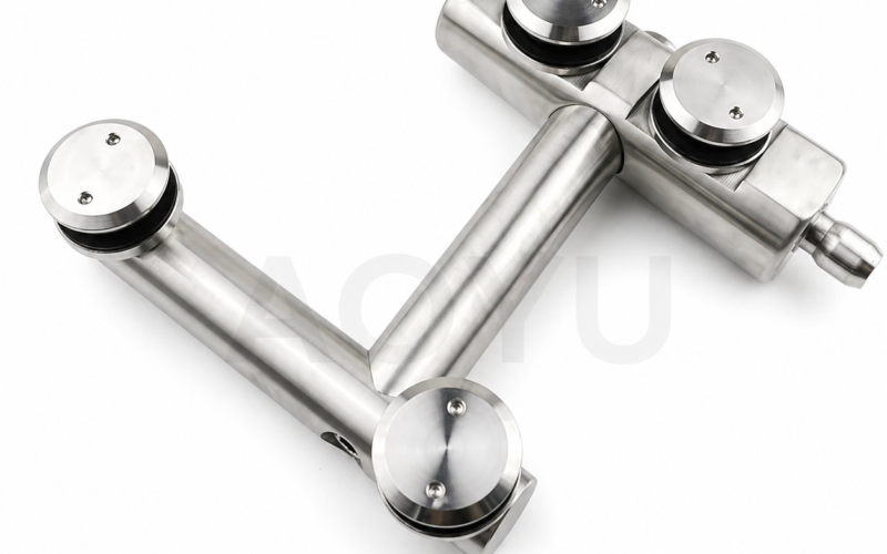 Frameless Glass Door Top and Bottom Patch Fitting Stainless Steel Patch Hardware