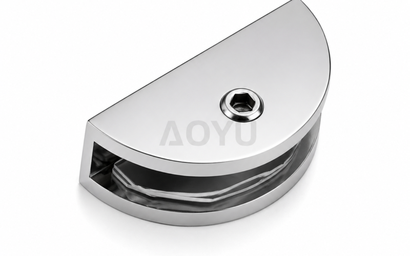 Glass Holder Clamp for Bathroom Glass Partition Wall to Glass Stainless Steel