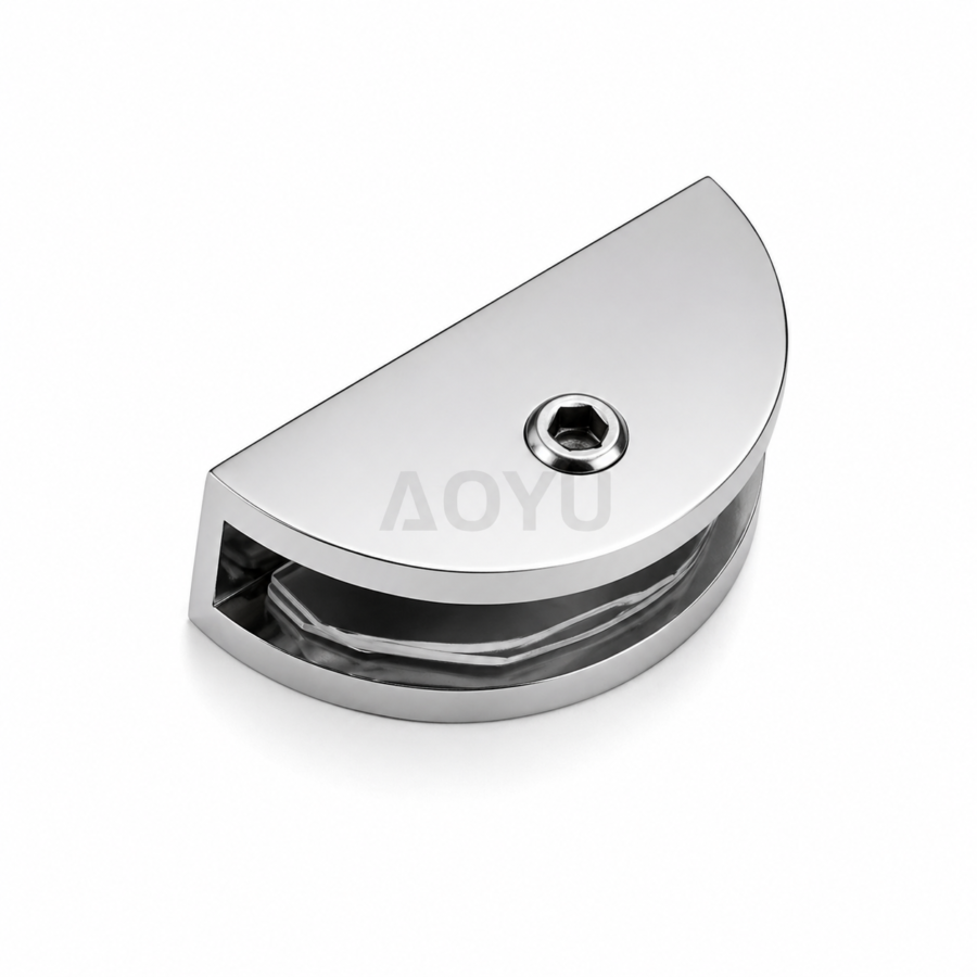 Glass Holder Clamp for Bathroom Glass Partition Wall to Glass Stainless Steel
