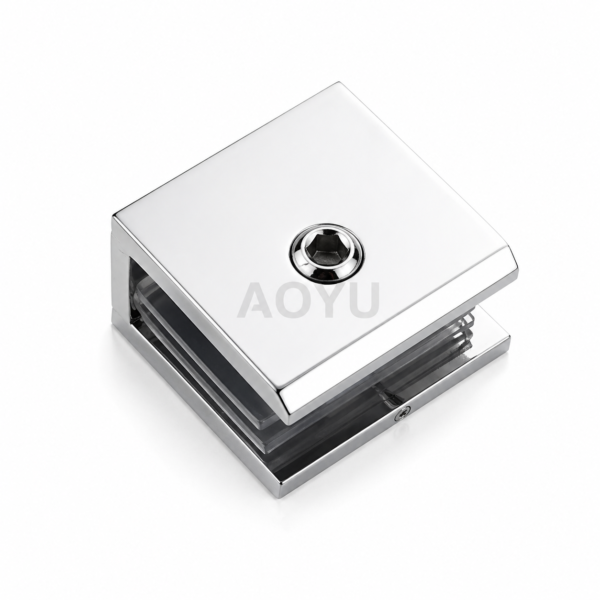 Wall to Glass Clamp Shower Glass Clamp Stainless Steel Glass Holder for Partition Door