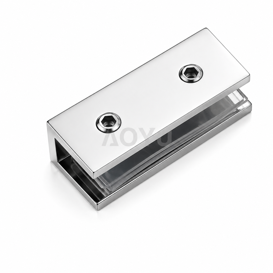 Brass Glass Clamp Shower Glass Holder for Glass Door Partition Premium Design
