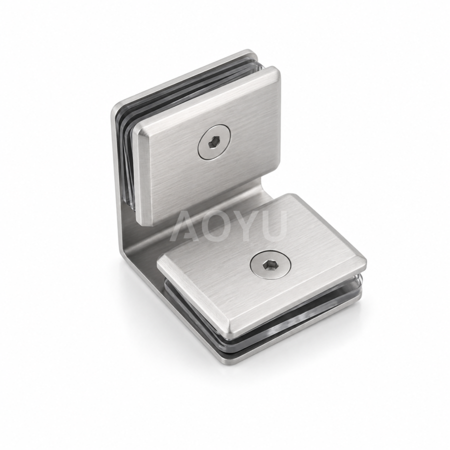 Brass Glass Clamp Shower Glass Clamp for Frameless Glass Partition