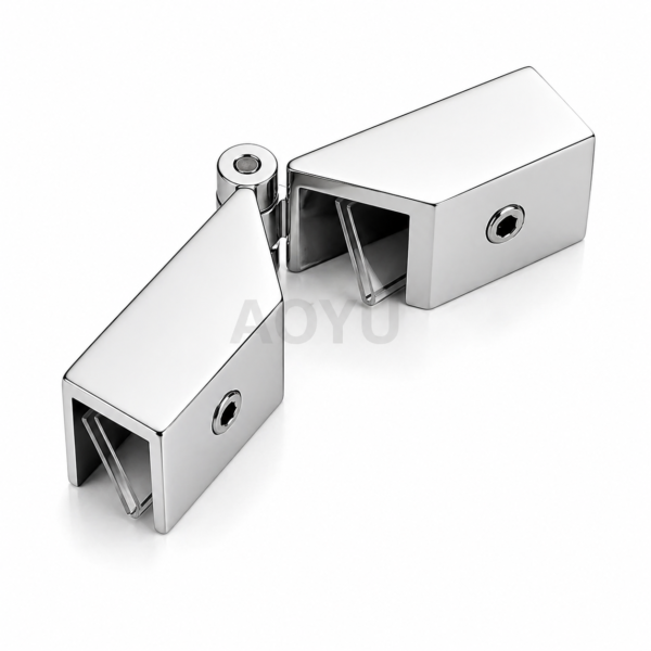 Adjustable Glass Clamp Shower Glass Holder for Glass Door Partition Premium Design