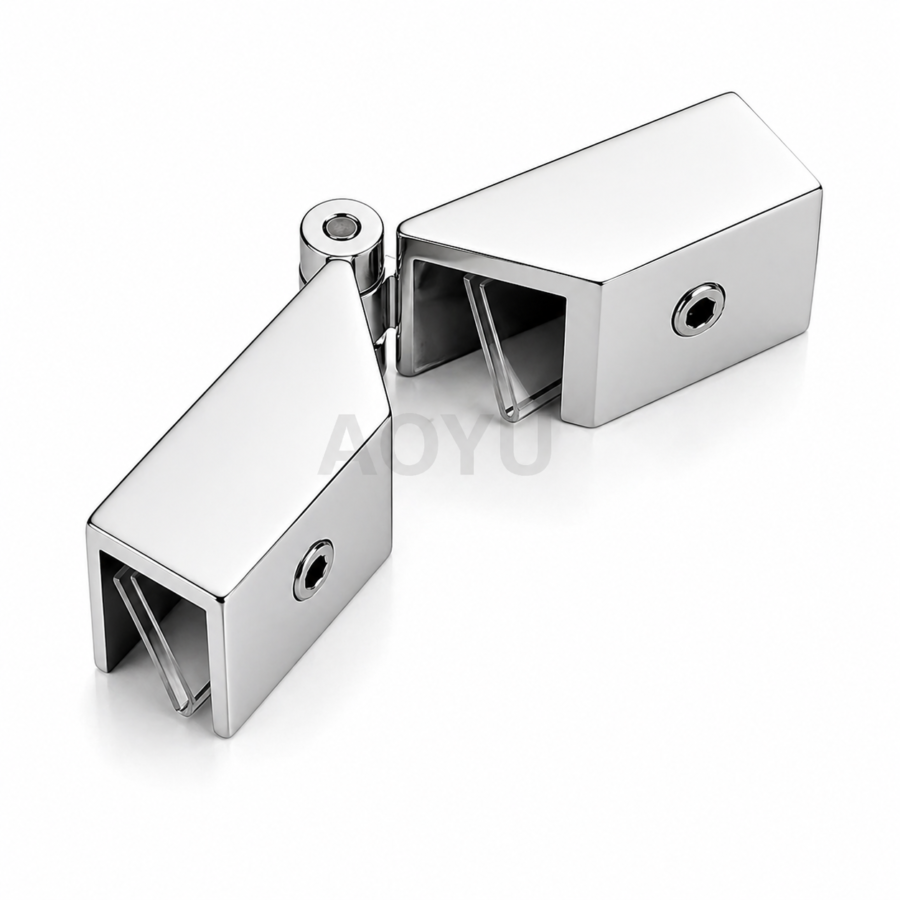 Adjustable Glass Clamp Shower Glass Holder for Glass Door Partition Premium Design
