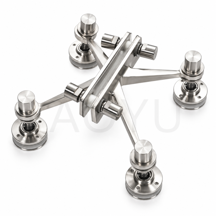 Adjustable Spider Fitting Stainless Steel 316 for Glass Facade and Curtain Wall