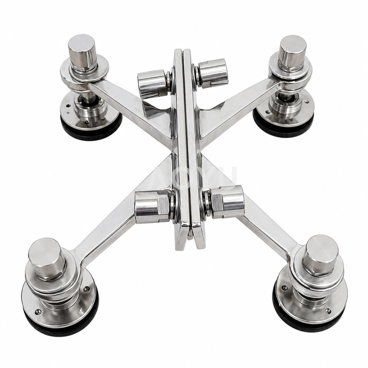 Heavy Duty Spider Glass Fitting Stainless Steel for Glass Curtain Wall Installation