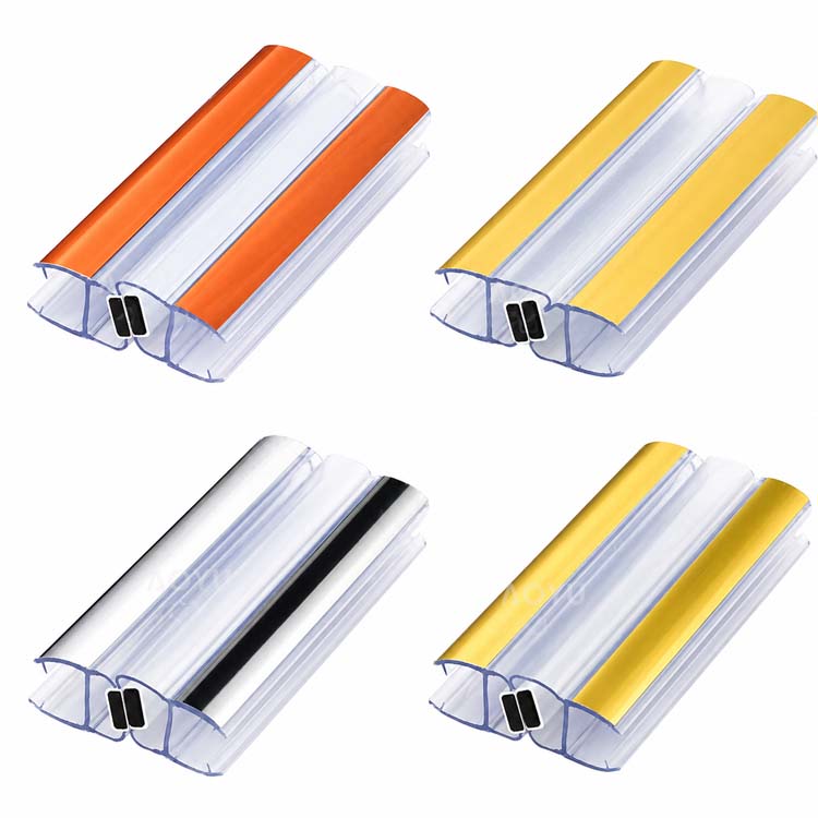Magnetic Shower Door Seal Strip made of premium PVC, designed for shower doors to provide excellent sealing and water resistance.