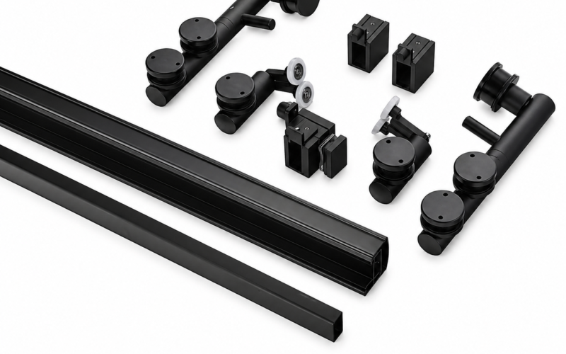 Folding Shower Door Hardware Stainless Steel Frameless Shower Glass Door Hardware Kit
