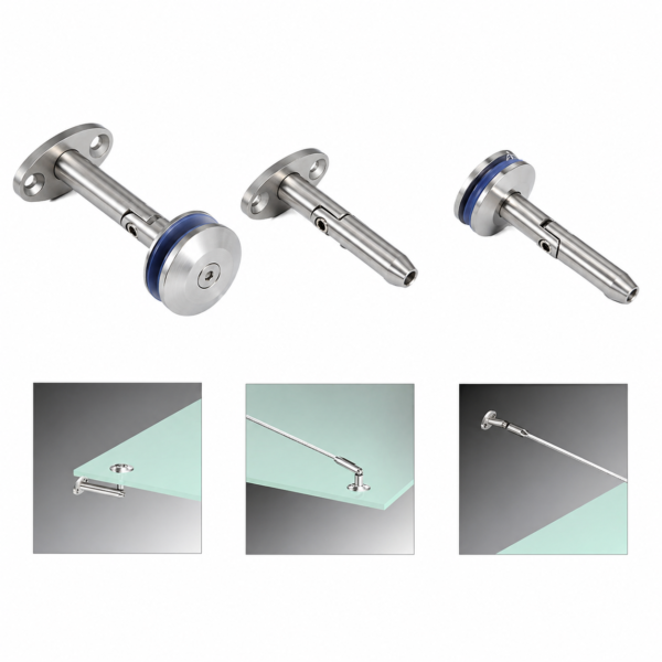 Glass Canopy Bracket System Stainless Steel Glass Awning Clamp Fitting for Architectural Glass