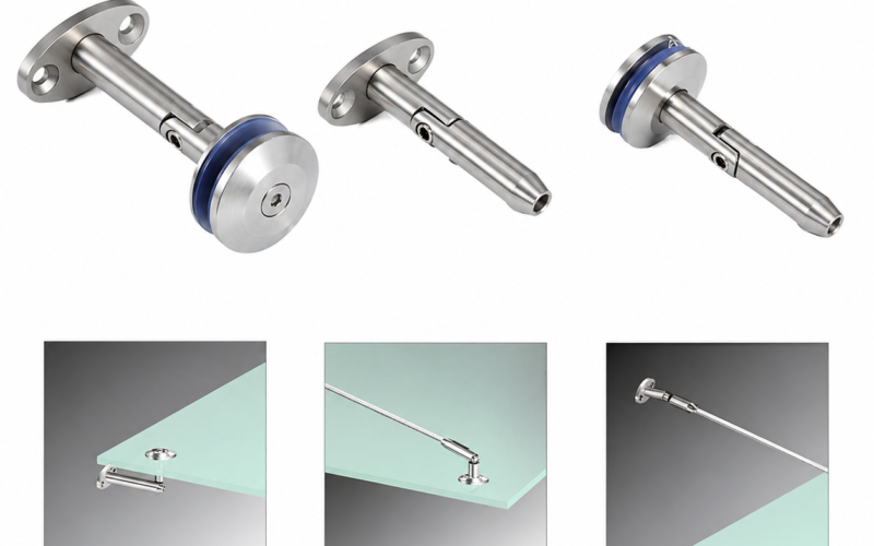Glass Canopy Bracket System Stainless Steel Glass Awning Clamp Fitting for Architectural Glass