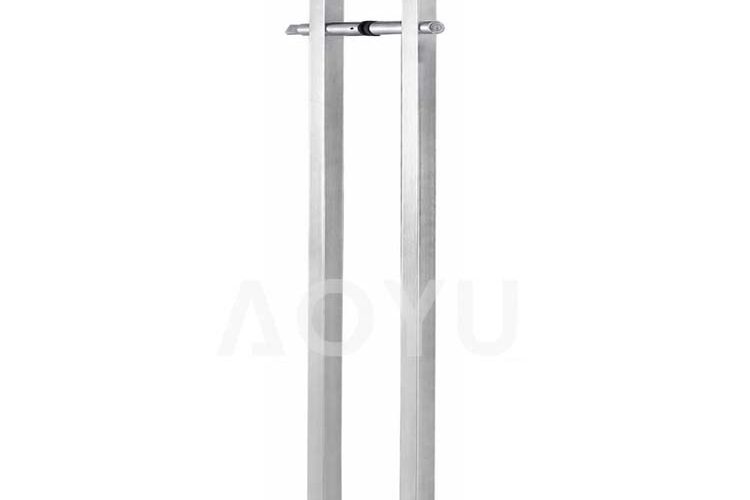 Stainless Steel Glass Door Handle with Lock Double Sided Back to Back for Office Glass Door