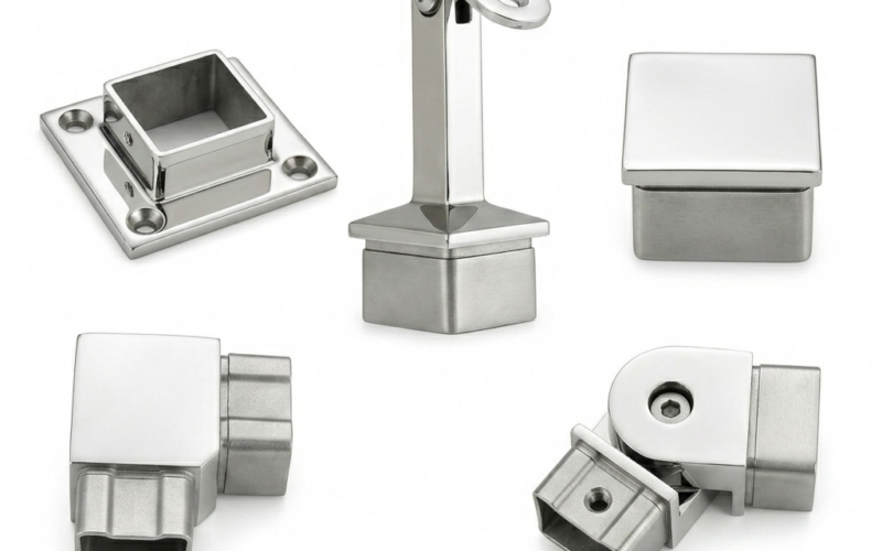Stainless Steel Handrail Tube Connector for Glass Railing Top Rail System