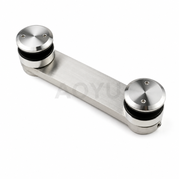 Glass Connector Stainless Steel Glass to Glass Fitting for Glass Panels