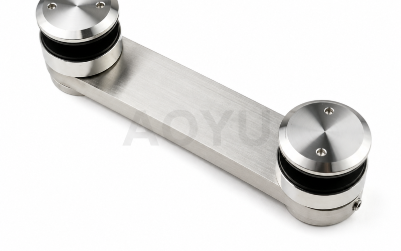 Glass Connector Stainless Steel Glass to Glass Fitting for Glass Panels