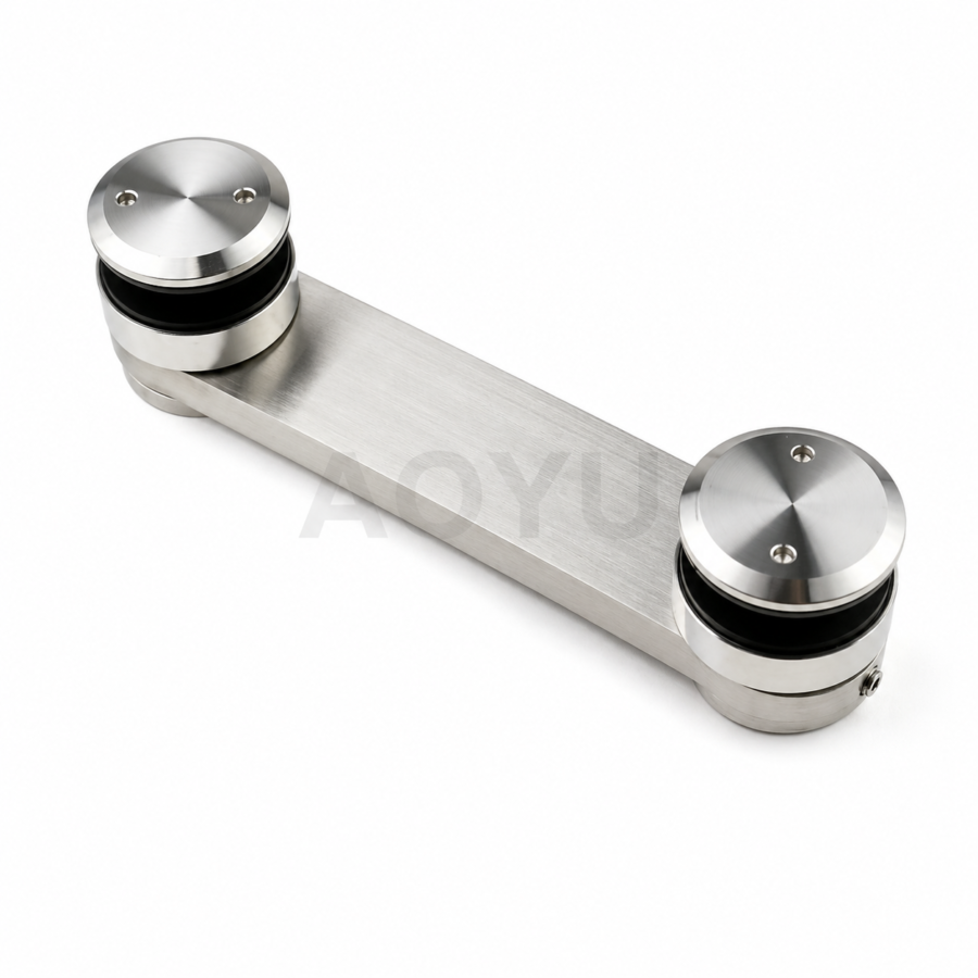 Glass Connector Stainless Steel Glass to Glass Fitting for Glass Panels