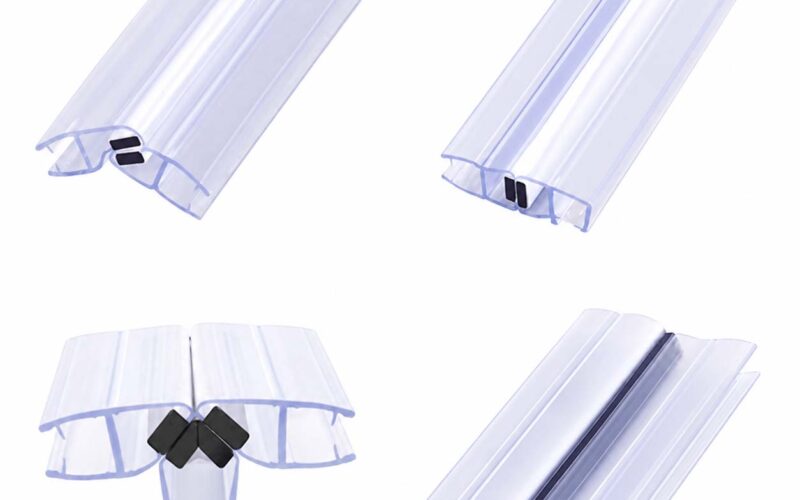 Magnetic Shower Door Seal Strip PVC, designed for shower doors