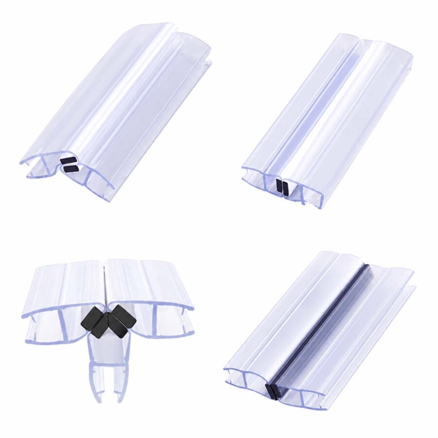 Magnetic Shower Door Seal Strip PVC, designed for shower doors
