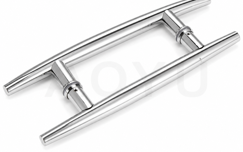 Stainless Steel Glass Door Pull Handle Double Sided Back to Back for Glass Door System