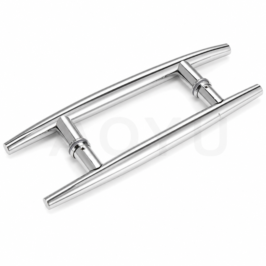 Stainless Steel Glass Door Pull Handle Double Sided Back to Back for Glass Door System