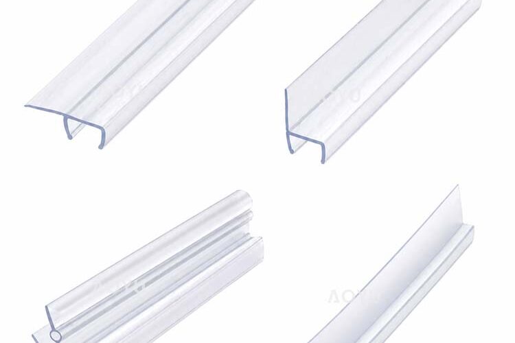 Shower Door Seal Strip PVC Glass Door Seal for Shower Enclosure 8-12mm Glass