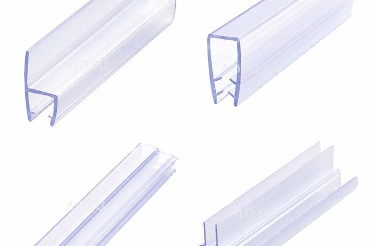Flexible Shower Door Seal Strip with Gasket PVC Seal for 8-12mm Glass Door