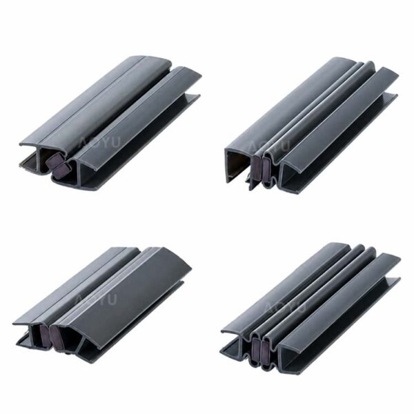 Glass Door Magnetic Seal Strip Shower Door Seal for Frameless Shower Enclosure