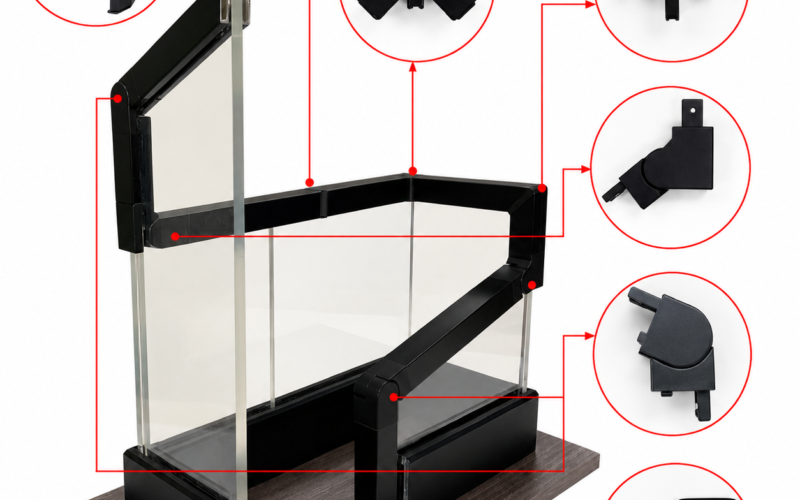 Powder Coated Aluminum U Channel Glass Railing System | AOYU