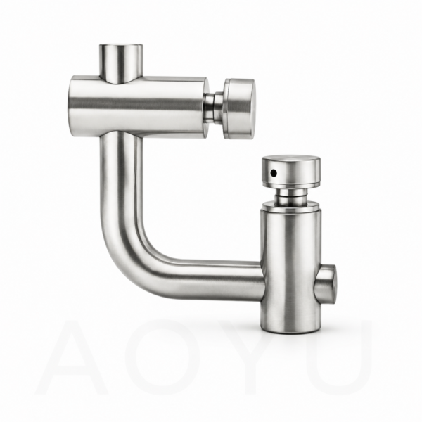 90° Glass-to-Glass Connector for 2 Fixed Glass Panels