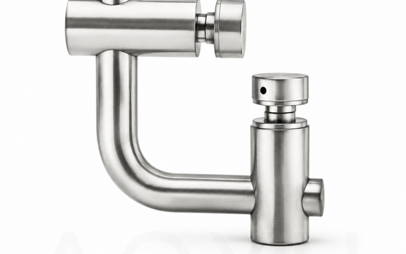 90° Glass-to-Glass Connector for 2 Fixed Glass Panels
